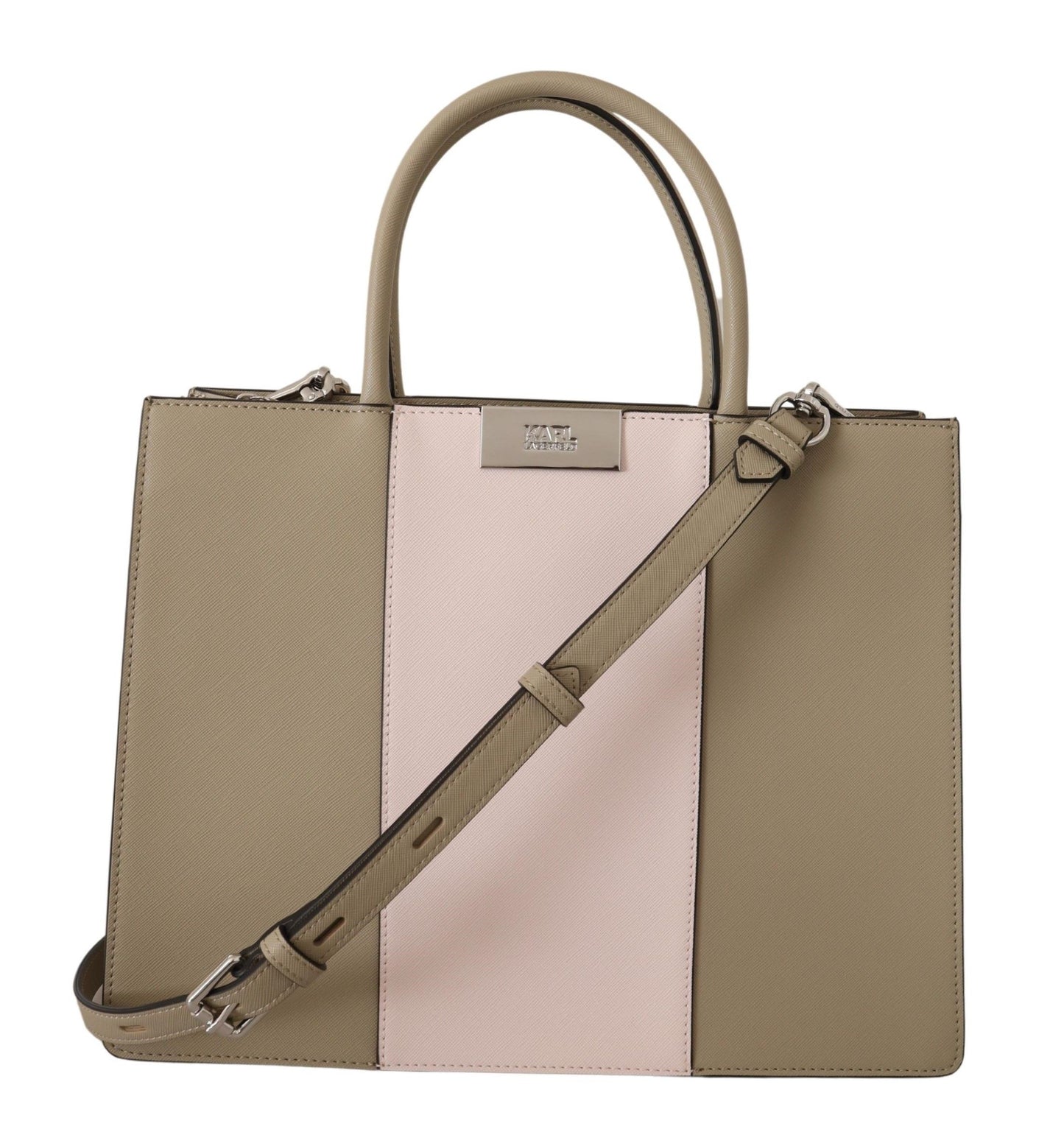 Karl Lagerfeld Elegant Sage Green Tote skuldertaske