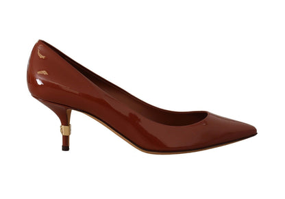 Dolce &amp; Gabbana Elegante Pumps i Laklæder med Høje Hæle