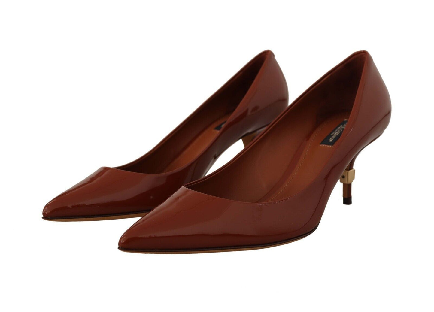 Dolce &amp; Gabbana Elegante Pumps i Laklæder med Høje Hæle