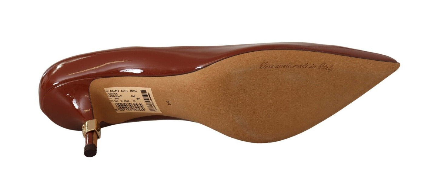 Dolce &amp; Gabbana Elegante Pumps i Laklæder med Høje Hæle
