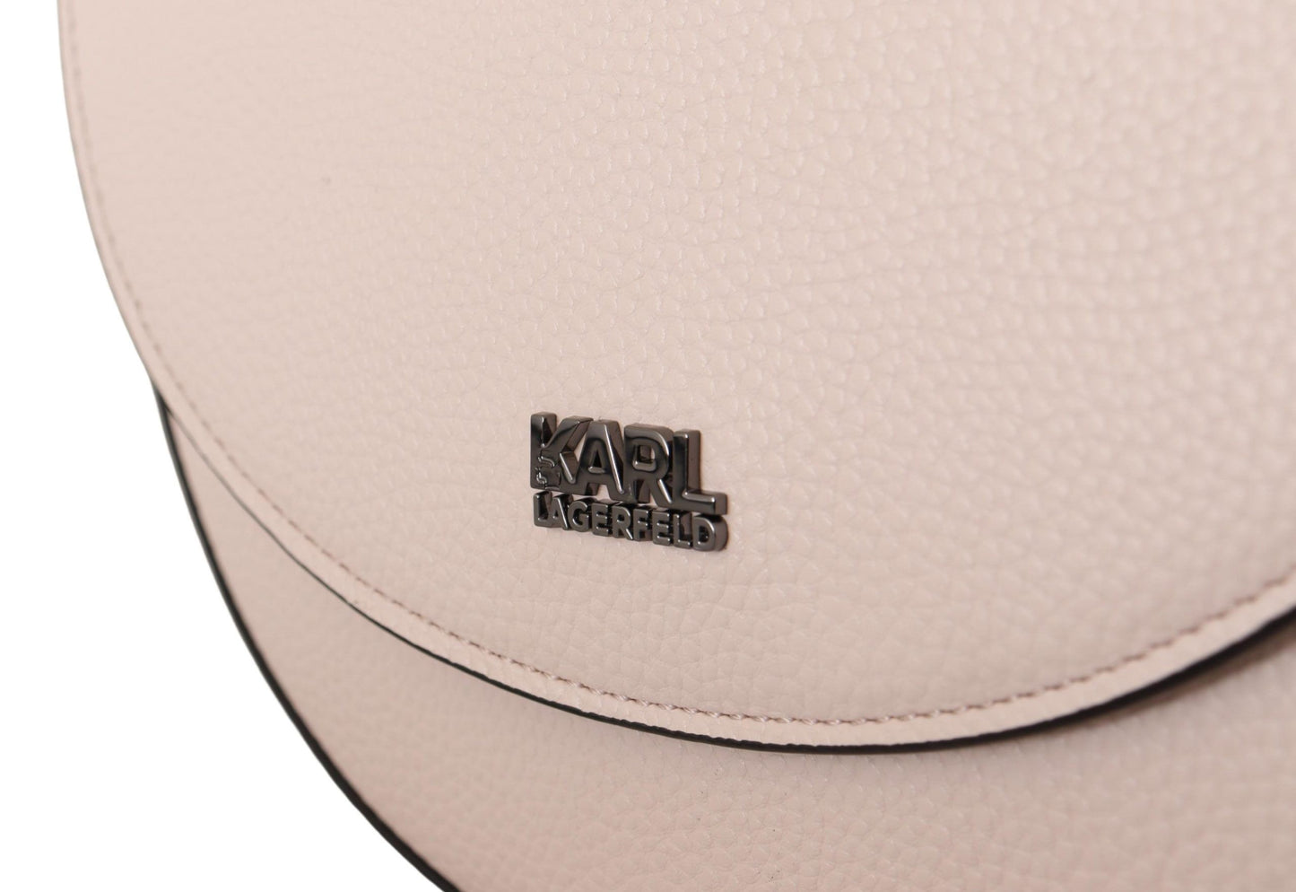 Karl Lagerfeld Elegant Mauve Lys Pink Læder Skuldertaske