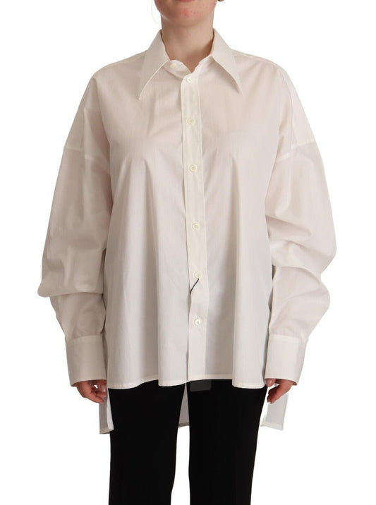 Dolce &amp; Gabbana Tidløs Hvid Polotop - Elegance Møder Komfort