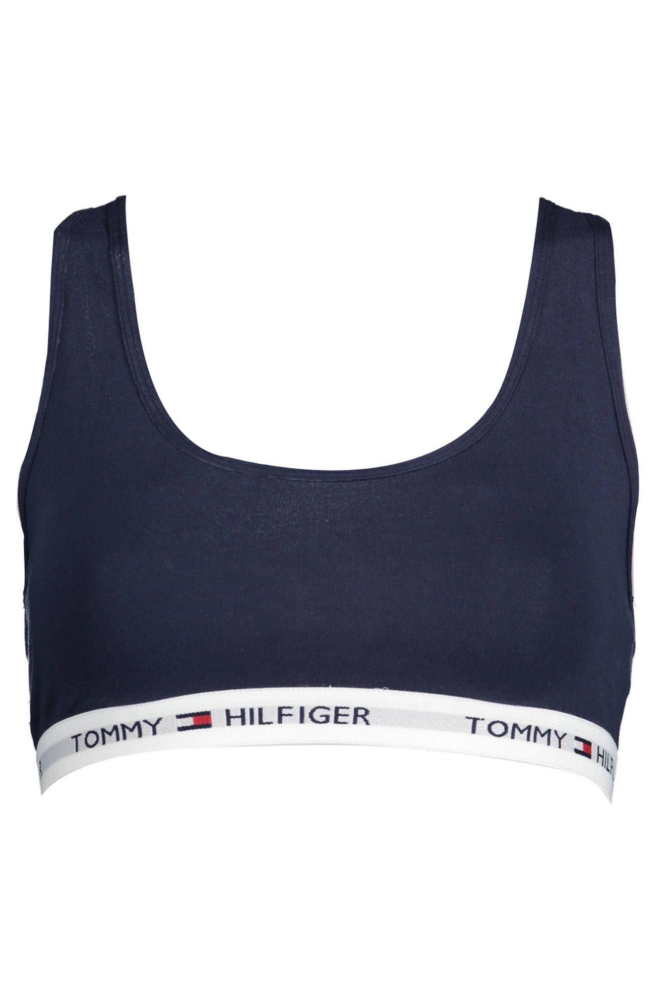 Tommy Hilfiger Blå Bomuld Sports BH til kvinder