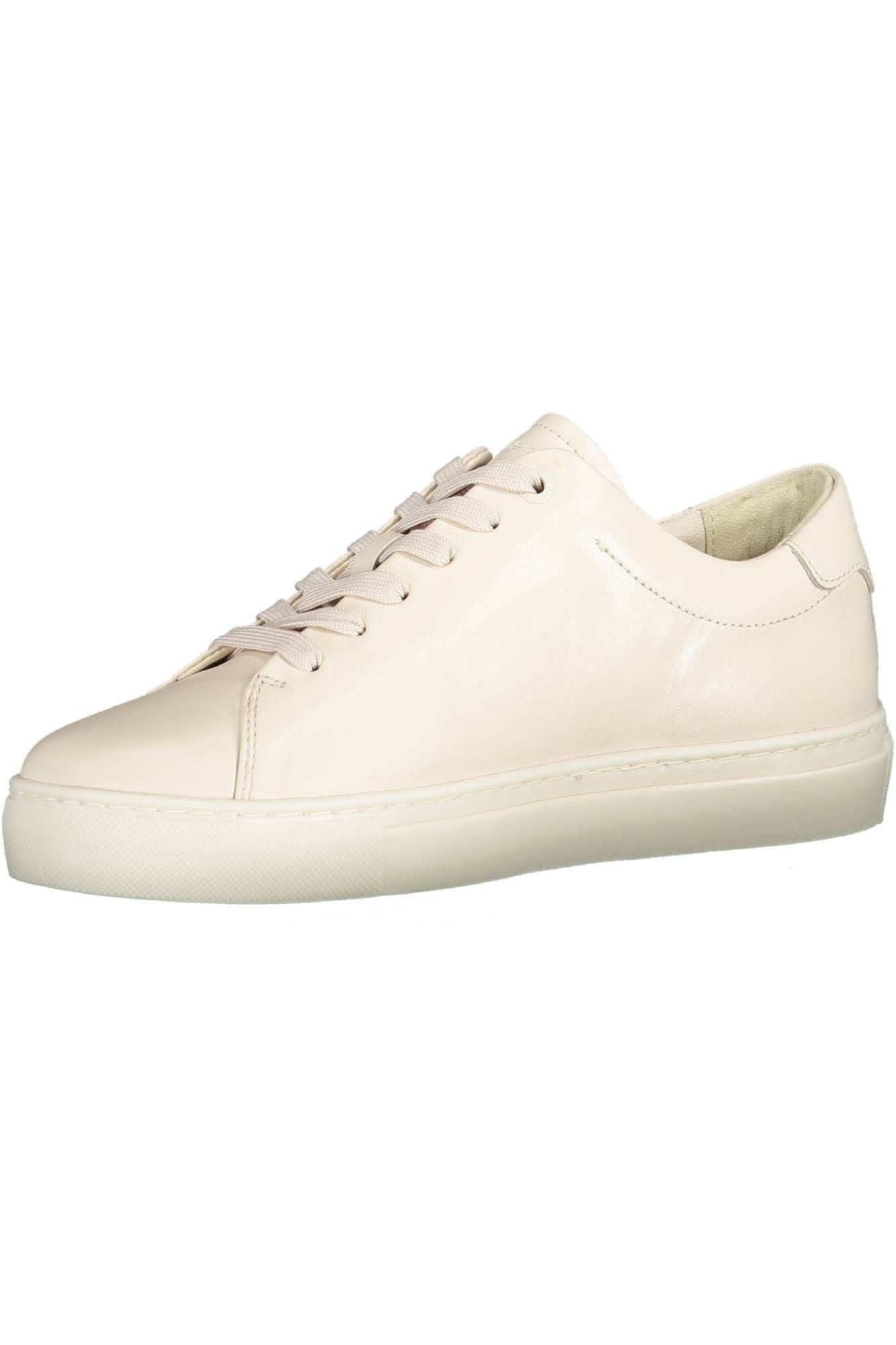 Tommy Hilfiger Beige Læder Sneaker til kvinder