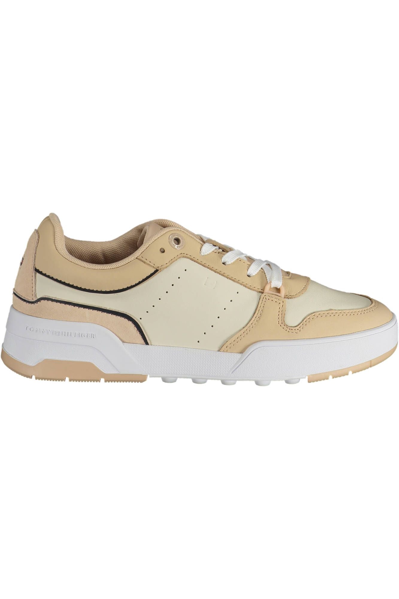 Tommy Hilfiger Beige Læder Sneaker til kvinder