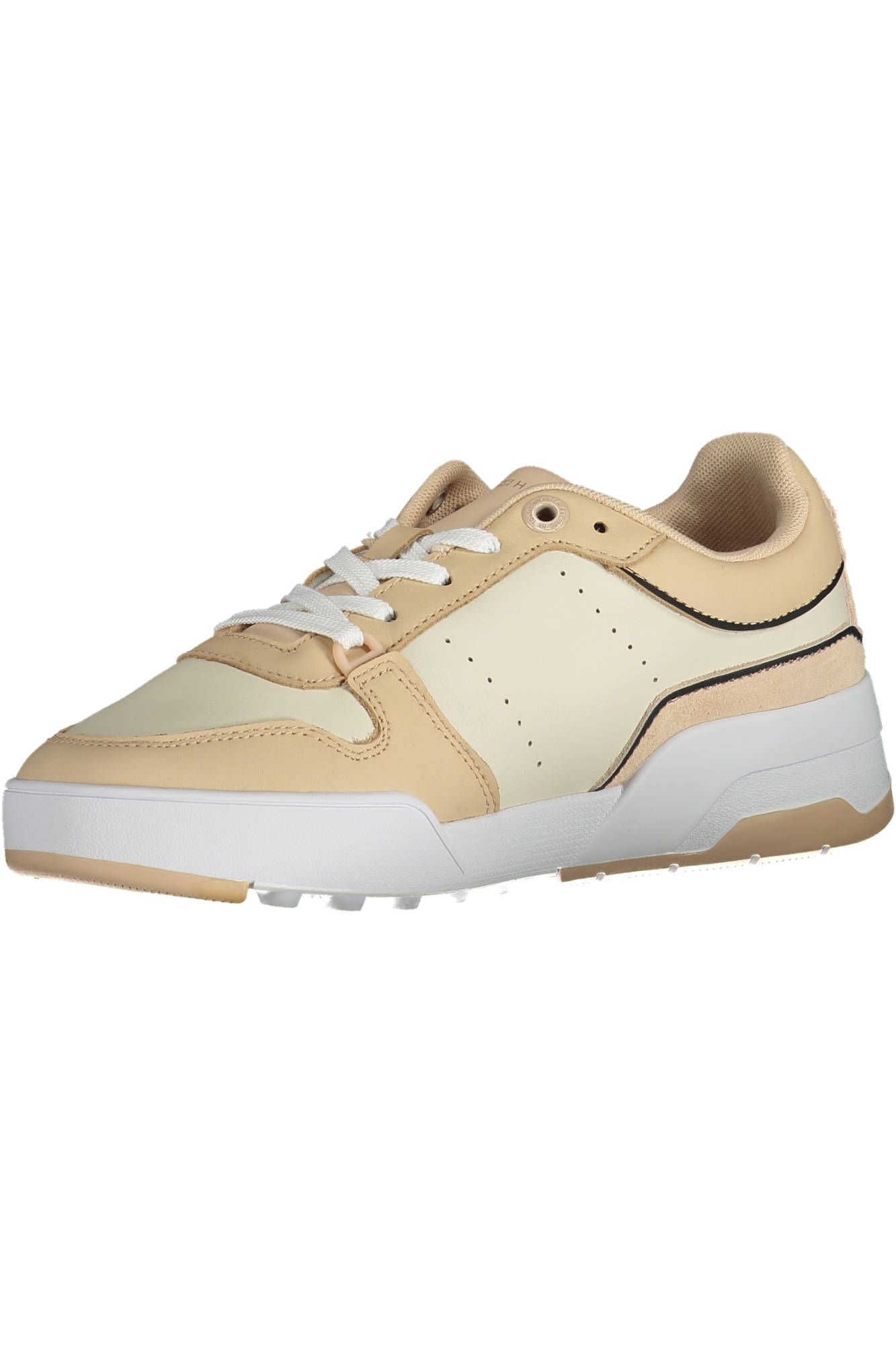 Tommy Hilfiger Beige Læder Sneaker til kvinder