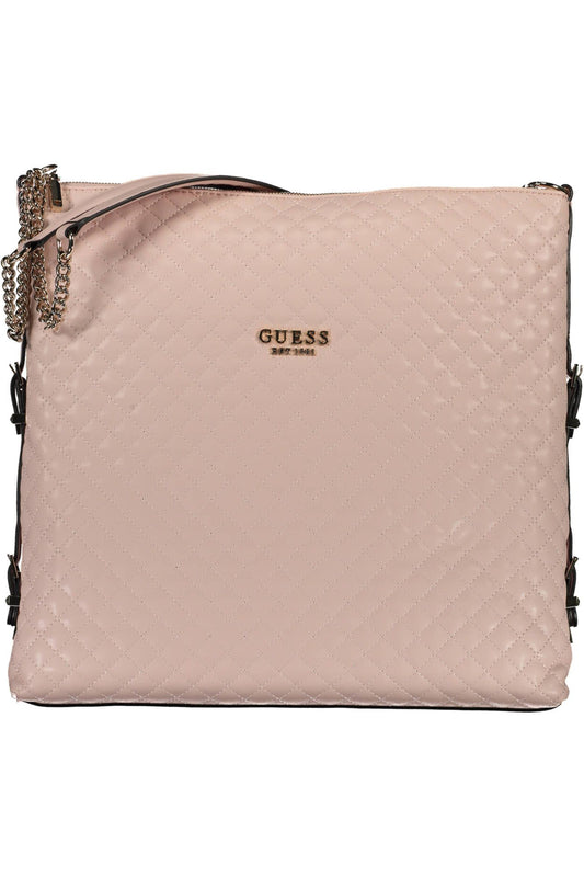 Guess Jeans Pink Polyethylene Håndtaske til kvinder