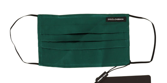 Dolce &amp; Gabbana Emerald Silke Plisseret ansigtsmaske