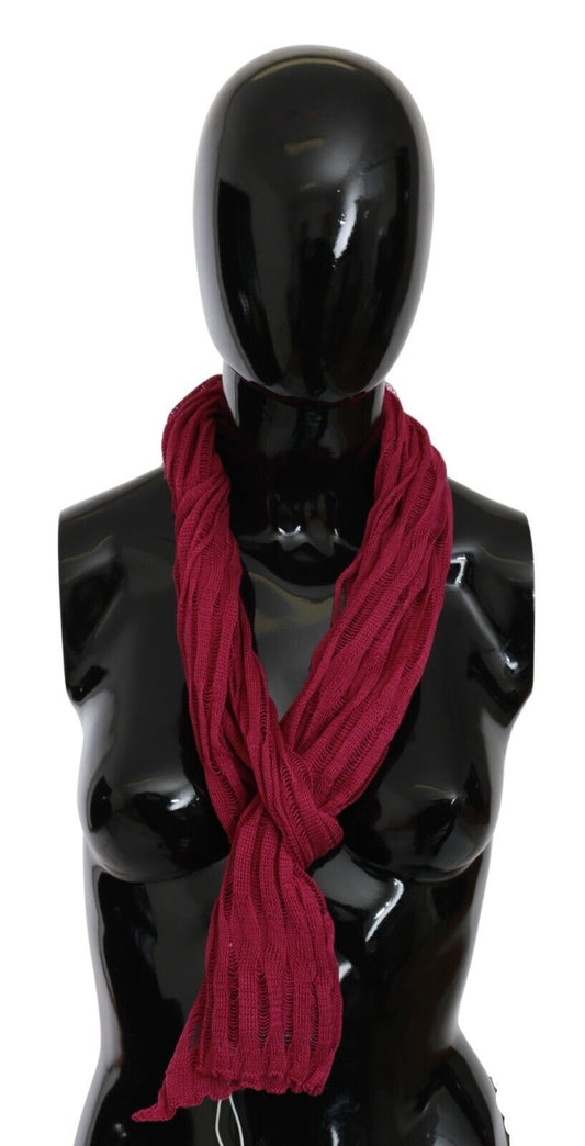 John Galliano Bordeaux Elegance Foulard sjal tørklæde