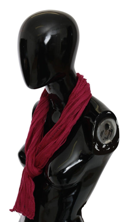 John Galliano Bordeaux Elegance Foulard sjal tørklæde