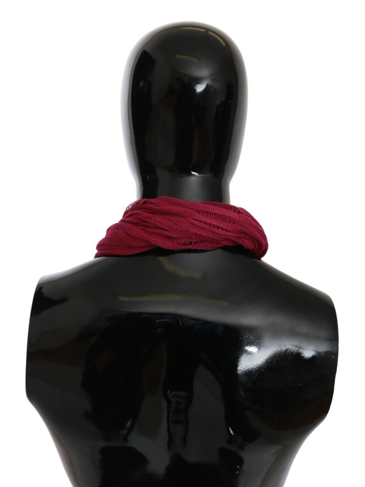 John Galliano Bordeaux Elegance Foulard sjal tørklæde