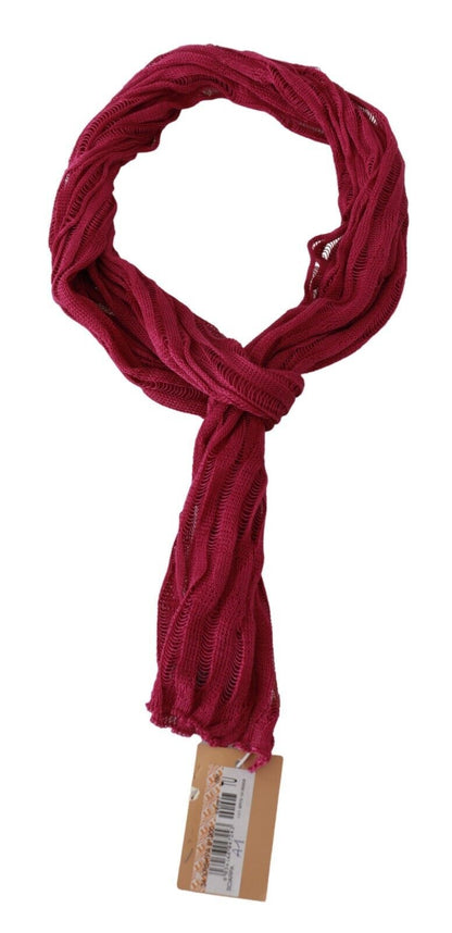 John Galliano Bordeaux Elegance Foulard sjal tørklæde