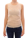 Dolce & Gabbana Elegant Beige Tank Top Bluse