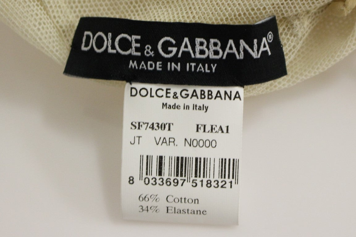 Dolce &amp; Gabbana Elegant Beige Tank Top Bluse