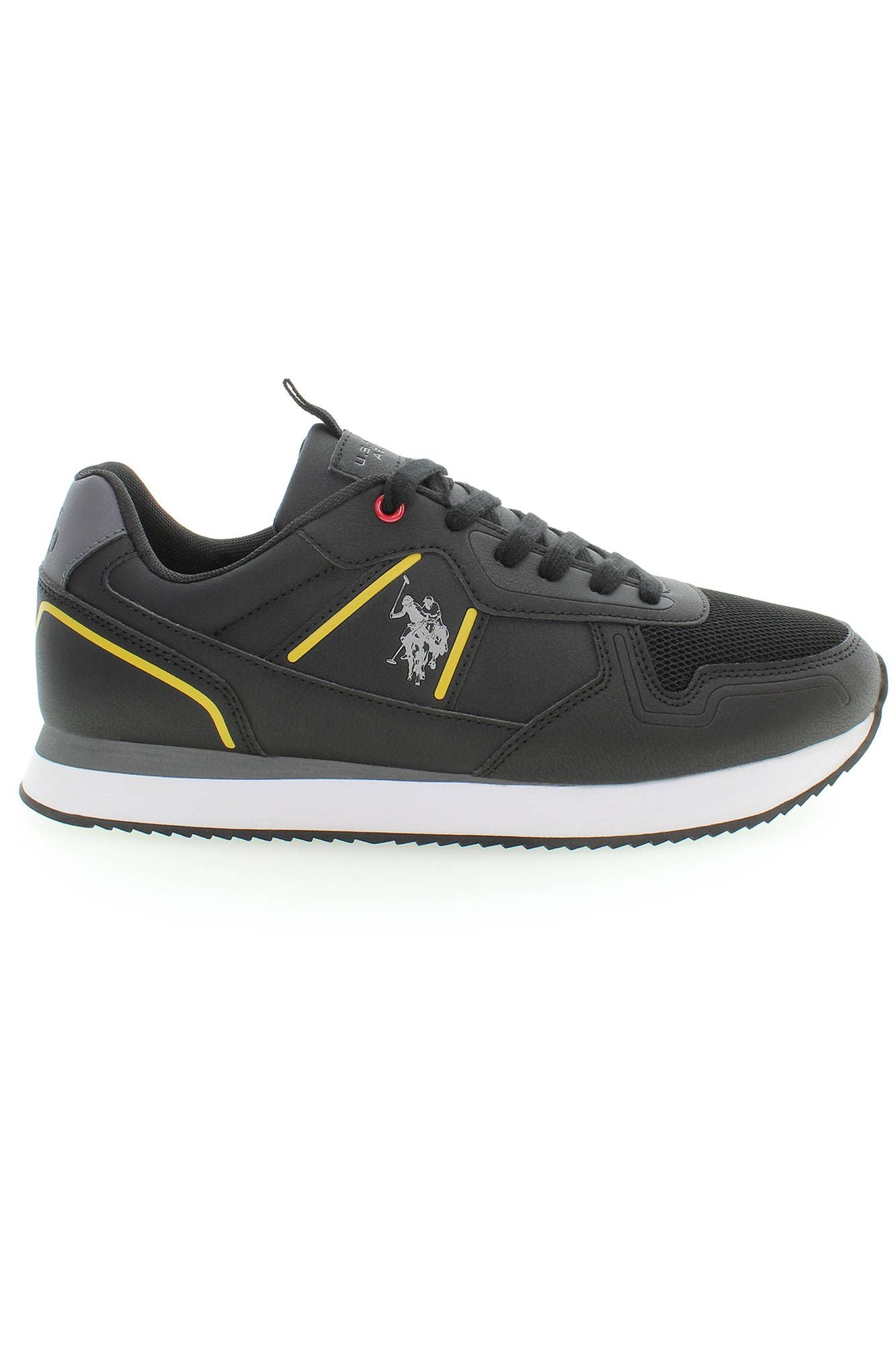 US POLO ASSN. Sort polyester herre sneaker