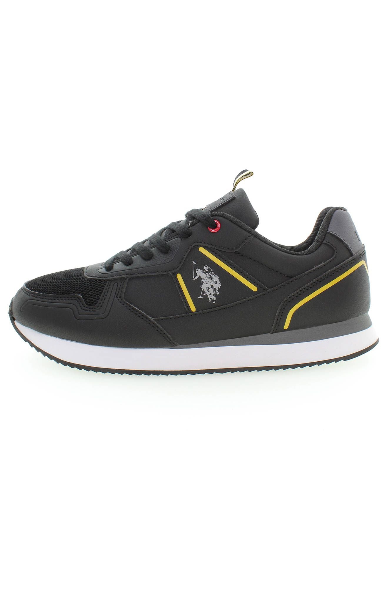 US POLO ASSN. Sort polyester herre sneaker