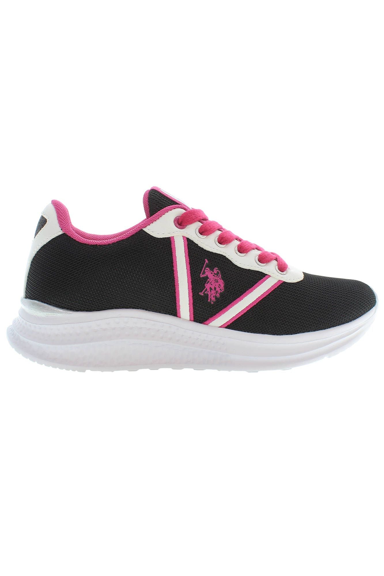 US POLO ASSN. Sort polyester sneaker til kvinder