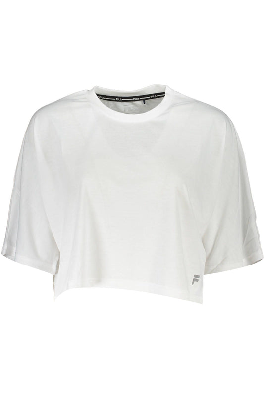 Fila hvid polyester T-shirt til kvinder