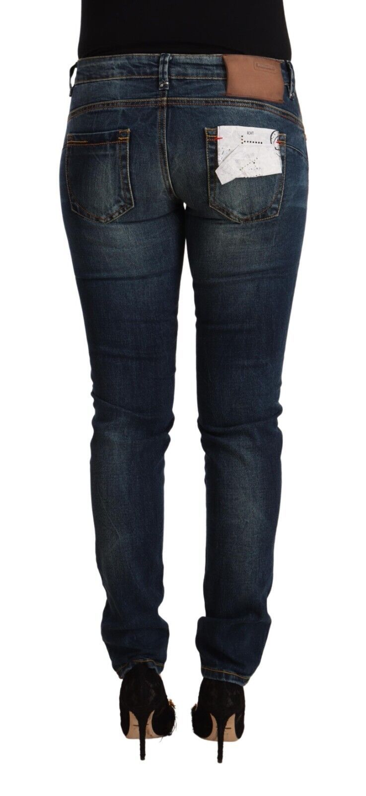 Acht Chic Slim-Fit Skinny Jeans med lav talje