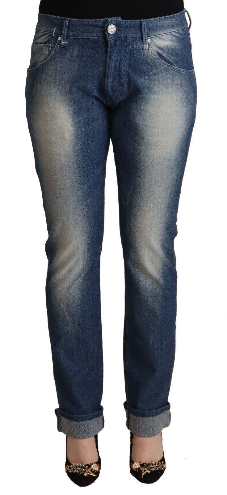 Acht Chic skinny denim jeans med mellemtalje