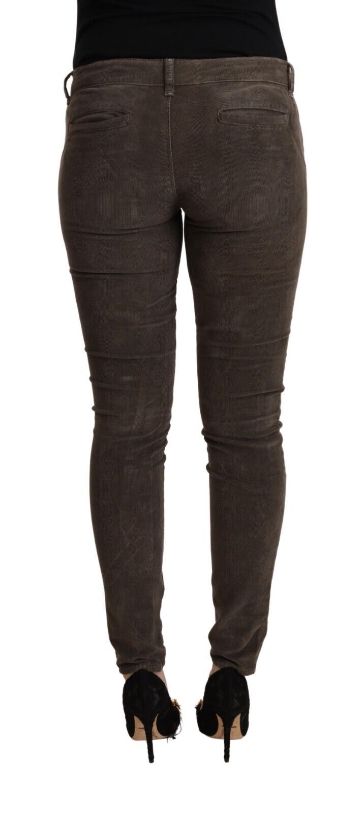 Acht Chic Slim Fit Brune Skinny Jeans