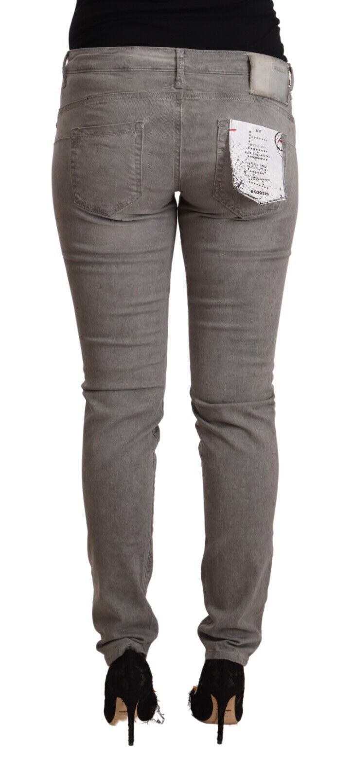 Acht Chic lavtaljede skinny bomuldsblanding jeans