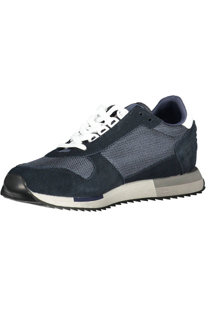 Napapijri Blue Leather Men Sneaker