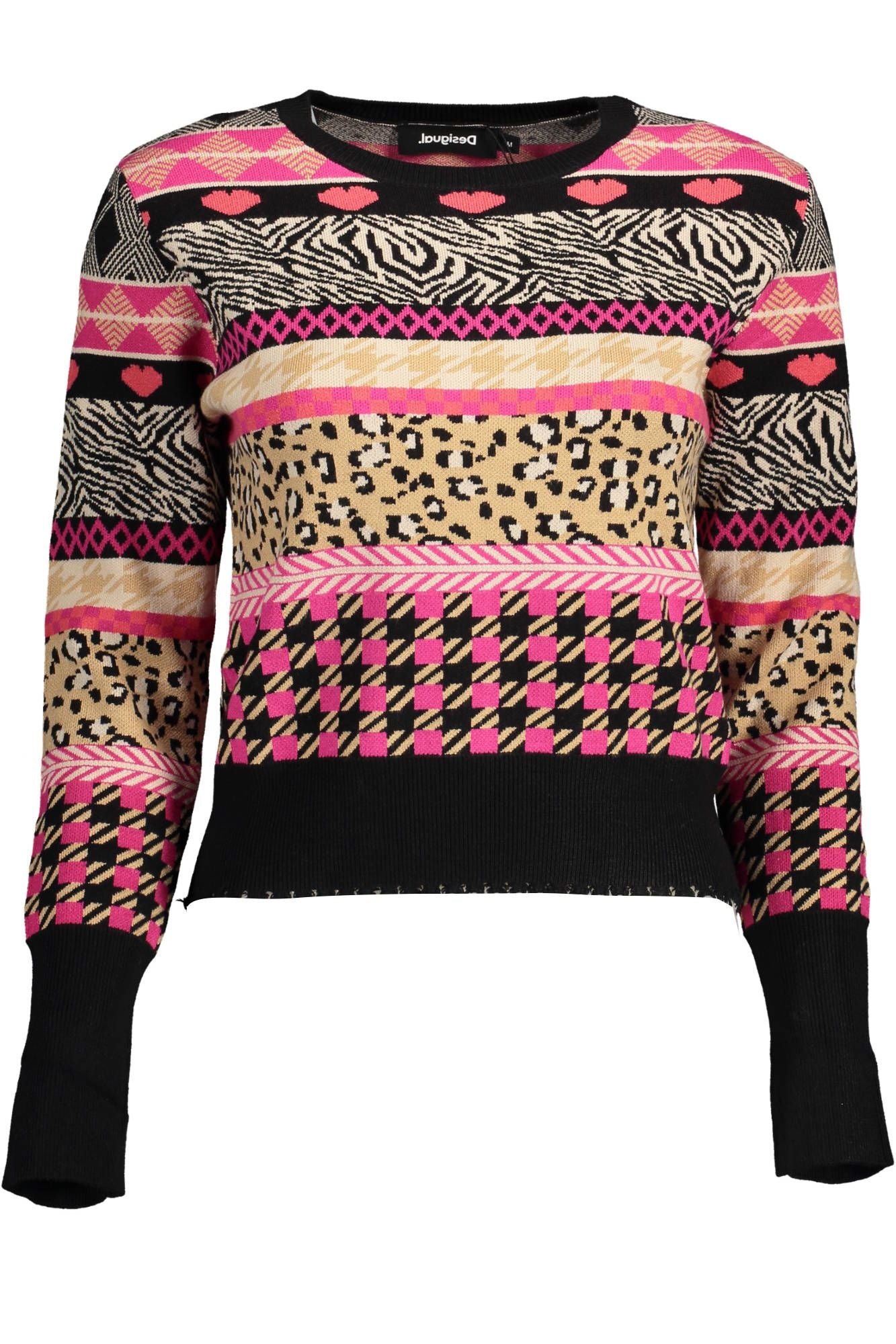 Desigual sort viskose sweater til kvinder