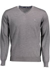 Harmont & Blaine Gray Wool Men Sweater