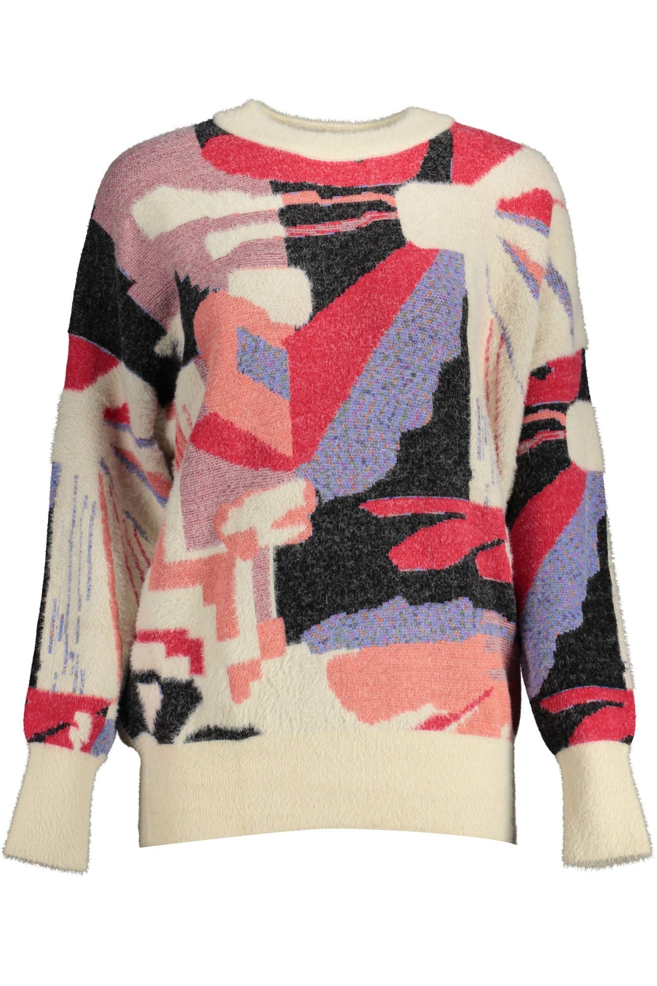 Desigual hvid viskose sweater til kvinder