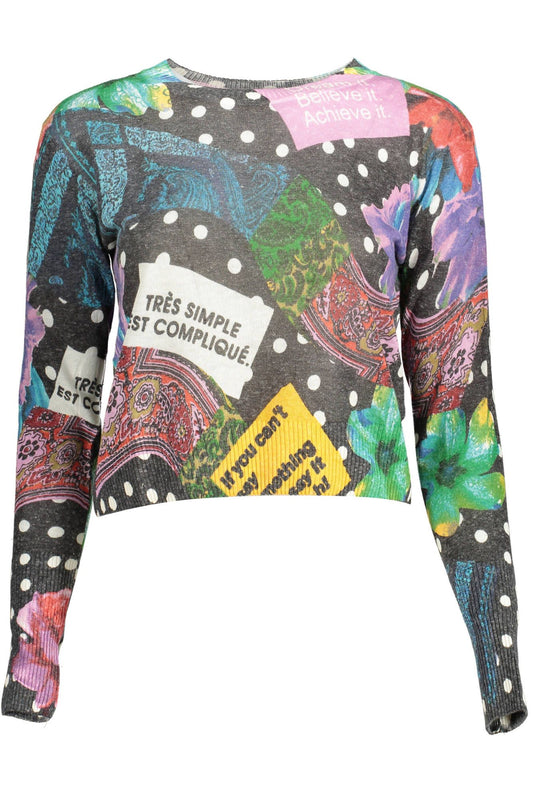 Desigual sort akryl sweater til kvinder