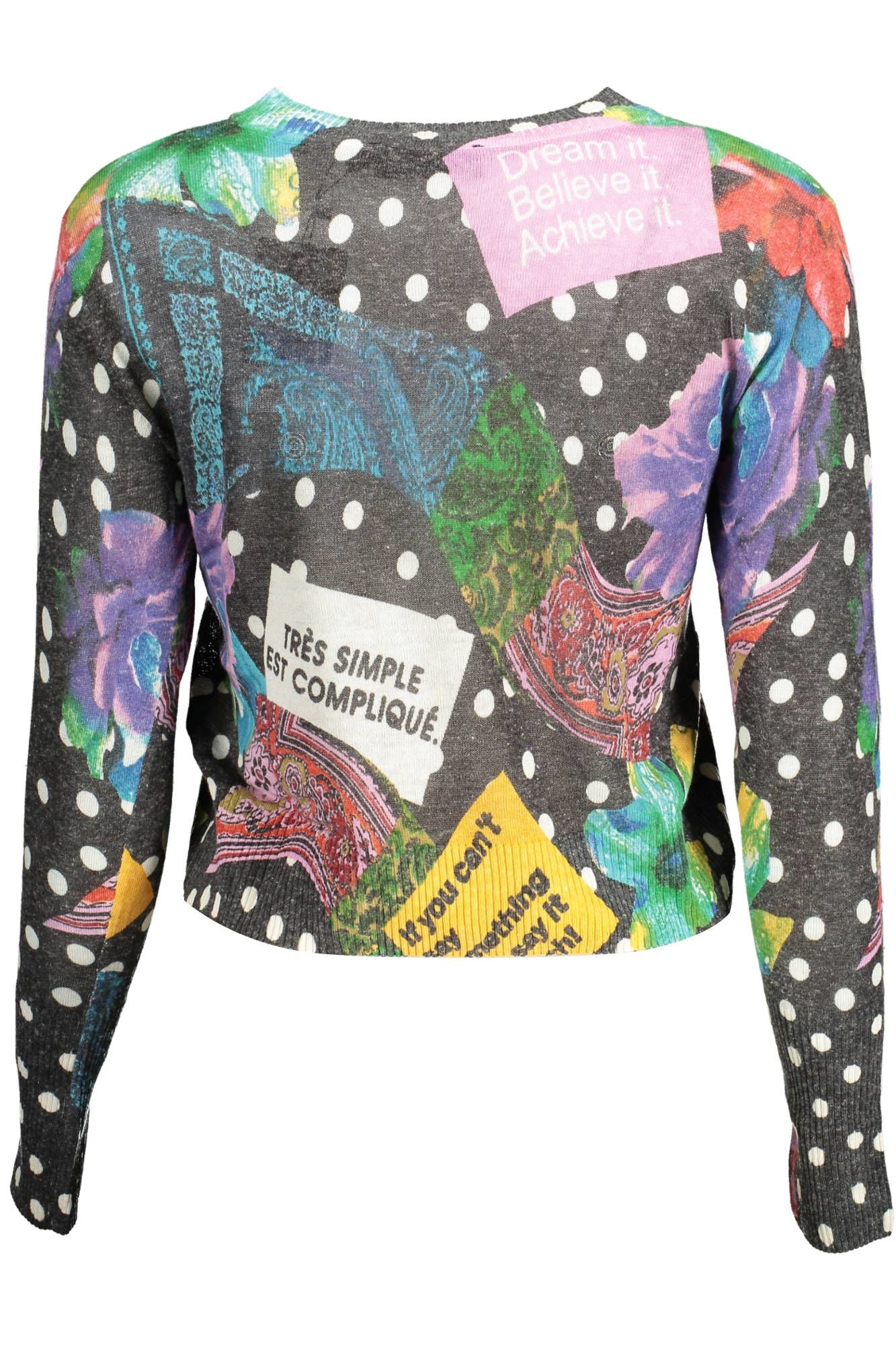 Desigual sort akryl sweater til kvinder