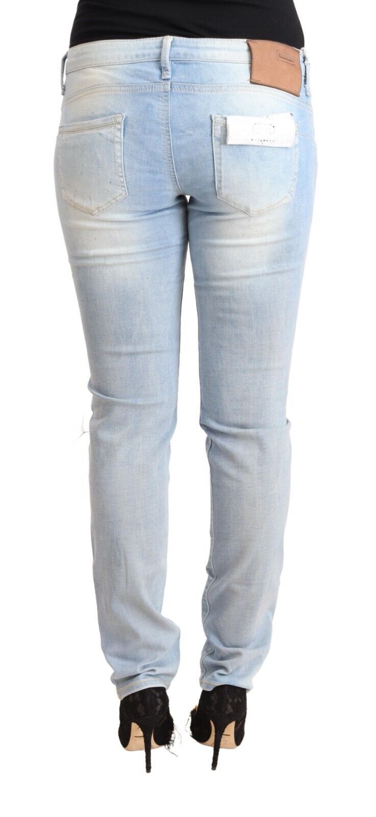 Acht Chic Lavtalje Skinny Lyseblå Denim