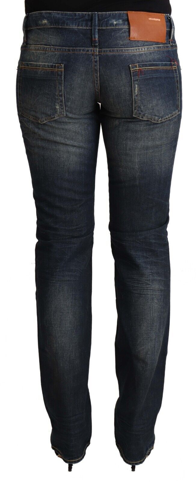 Acht Chic skinny denim jeans med lav talje