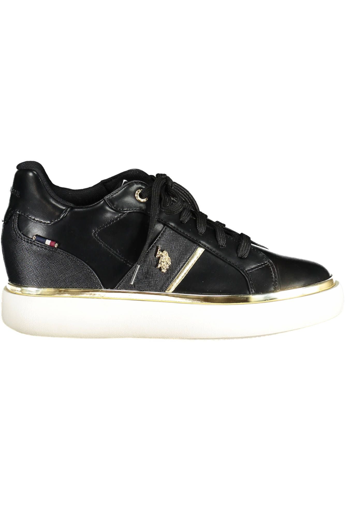 US POLO ASSN. Sort polyester sneaker til kvinder