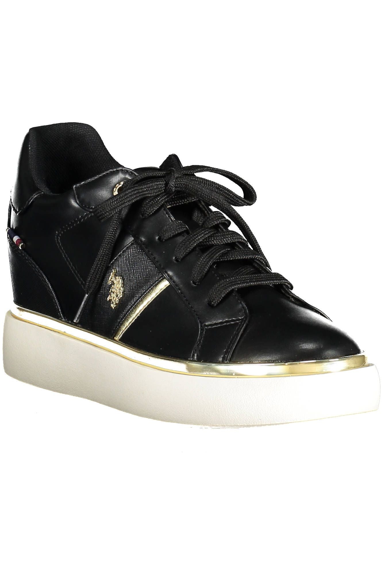 US POLO ASSN. Sort polyester sneaker til kvinder