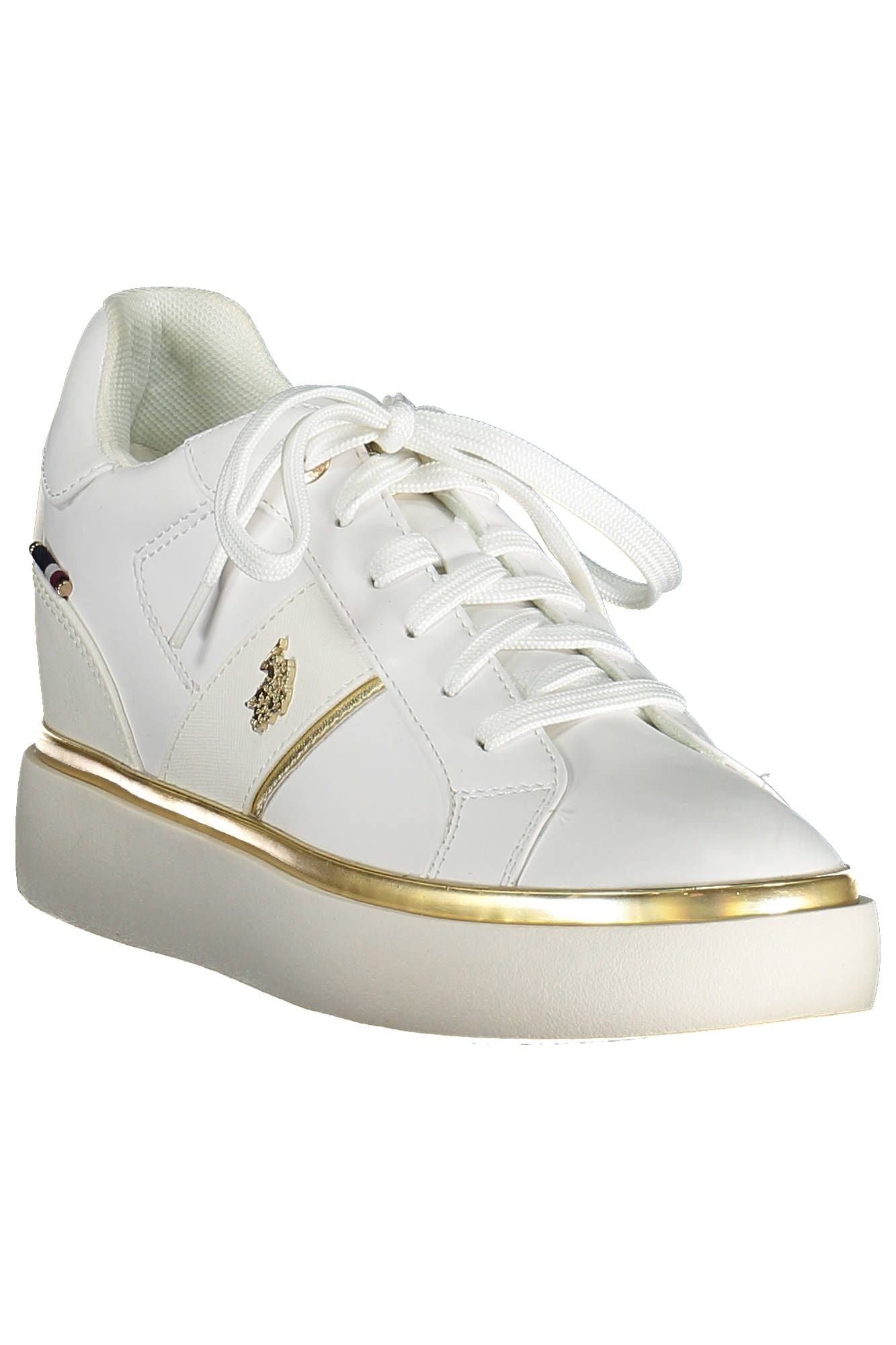 US POLO ASSN. Hvid polyester sneaker til kvinder