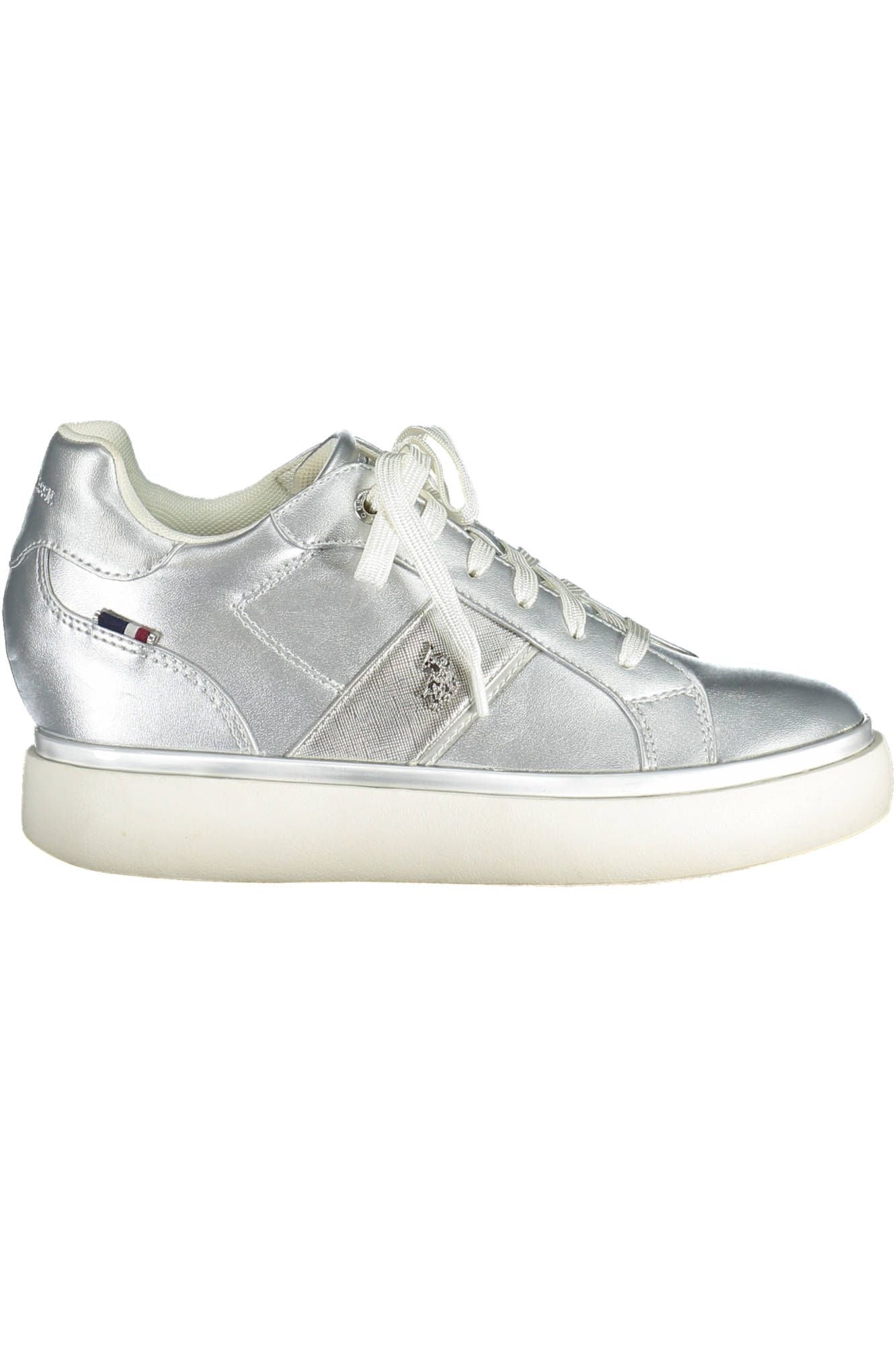 US POLO ASSN. Sølv polyester sneaker til kvinder