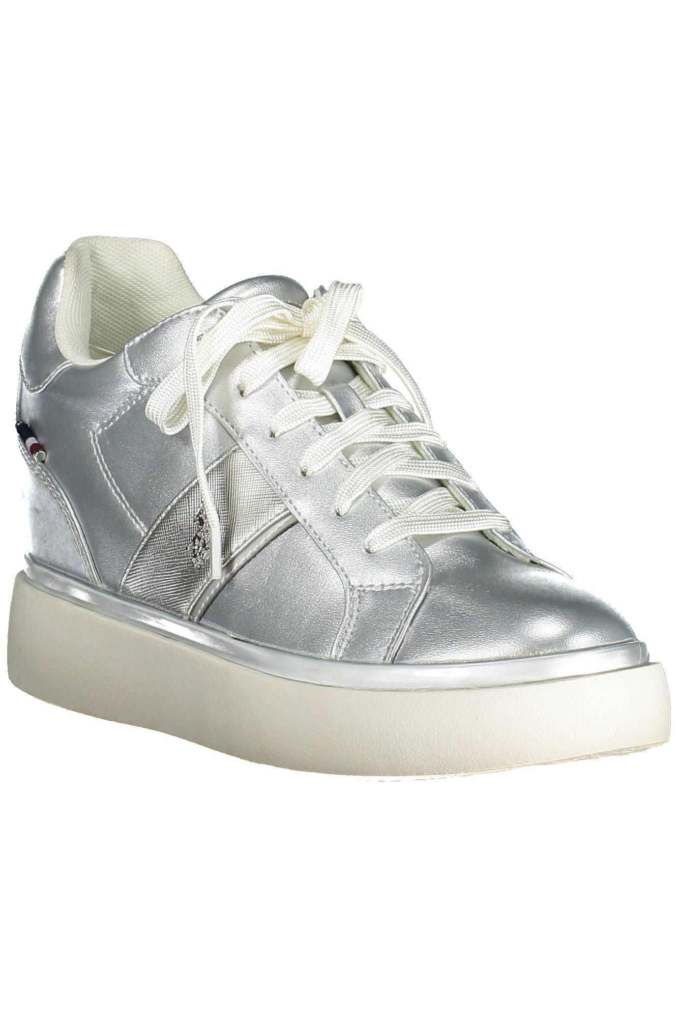 US POLO ASSN. Sølv polyester sneaker til kvinder