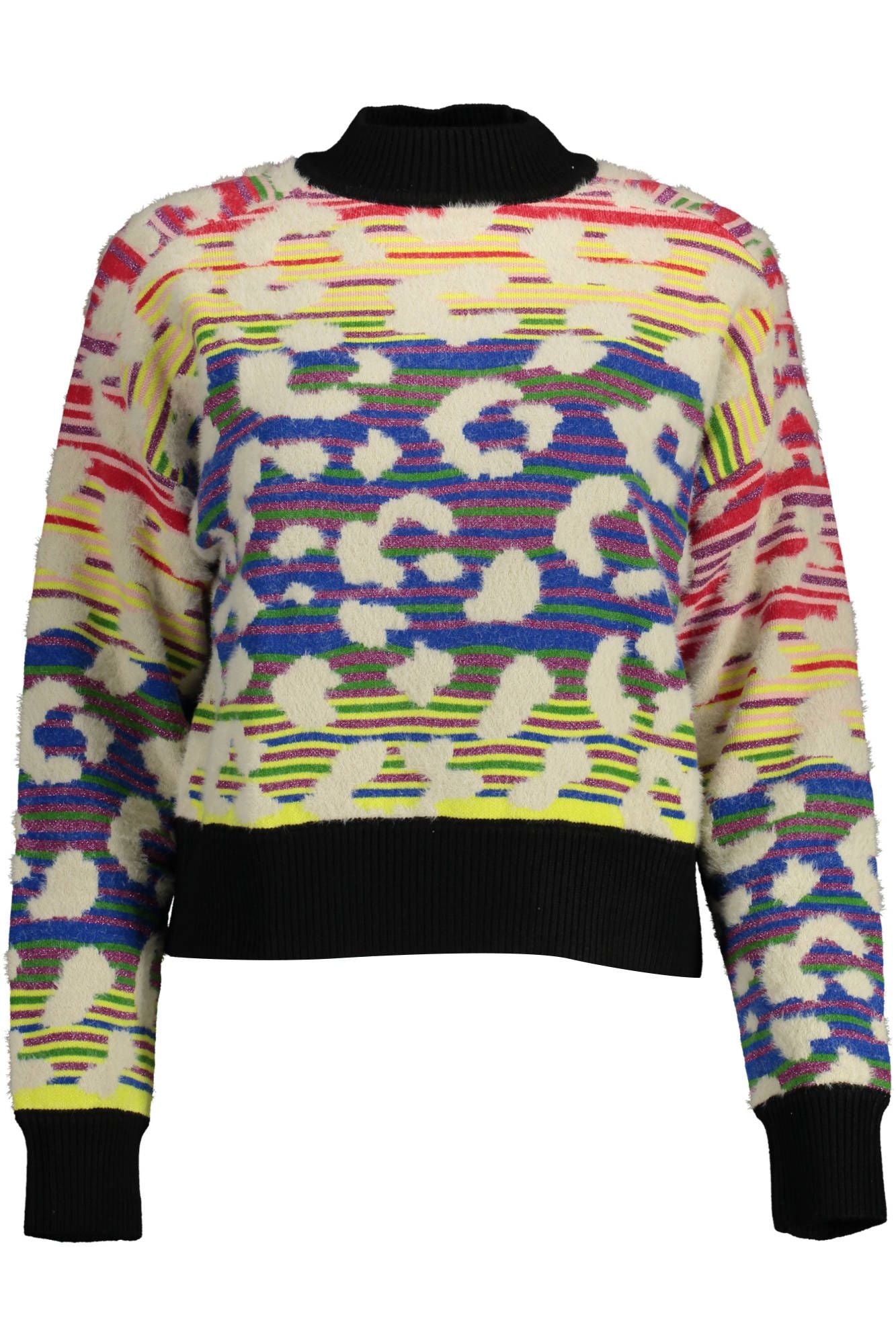 Desigual blå polyamid sweater til kvinder