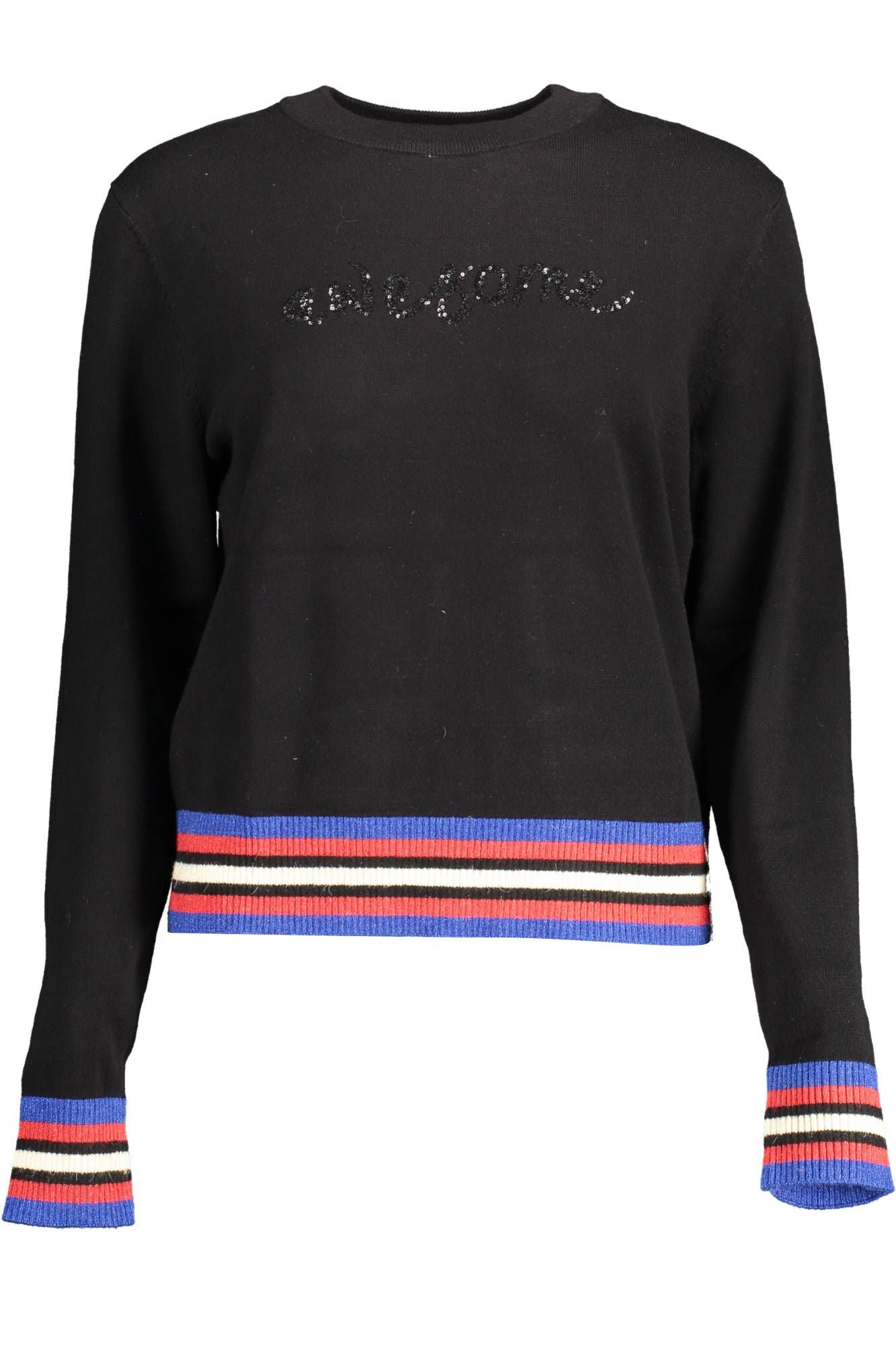 Desigual sort viskose sweater til kvinder