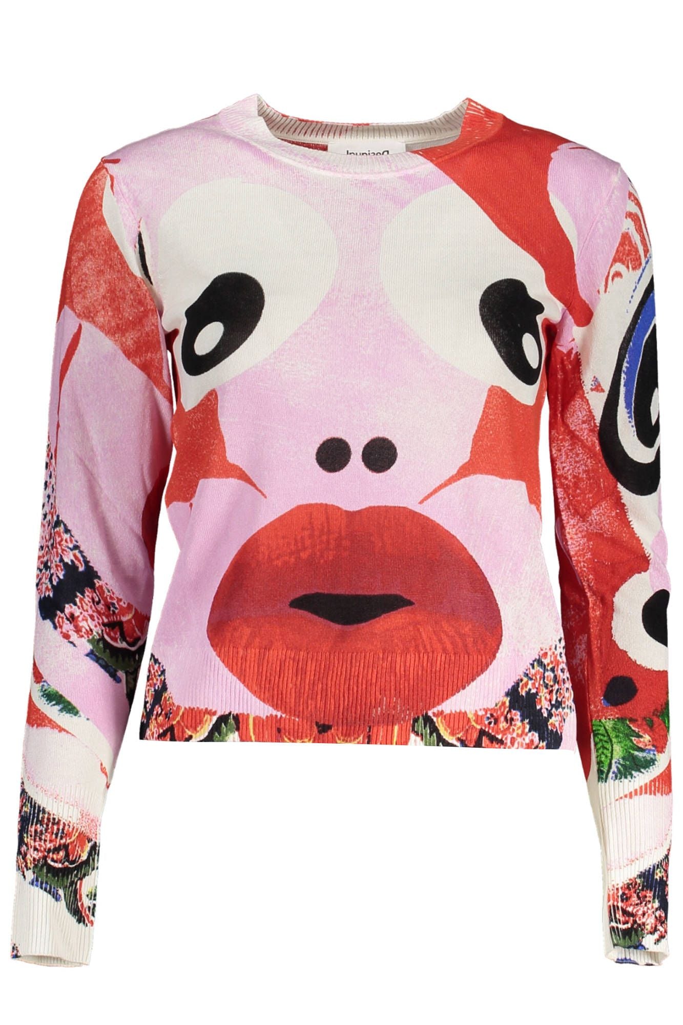 Desigual Pink Viscose Sweater til kvinder