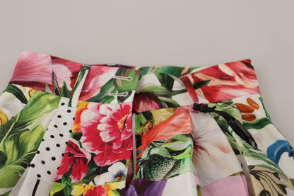 Dolce &amp; Gabbana Flerfarvede Majolica Blomster Højtaljede Shorts