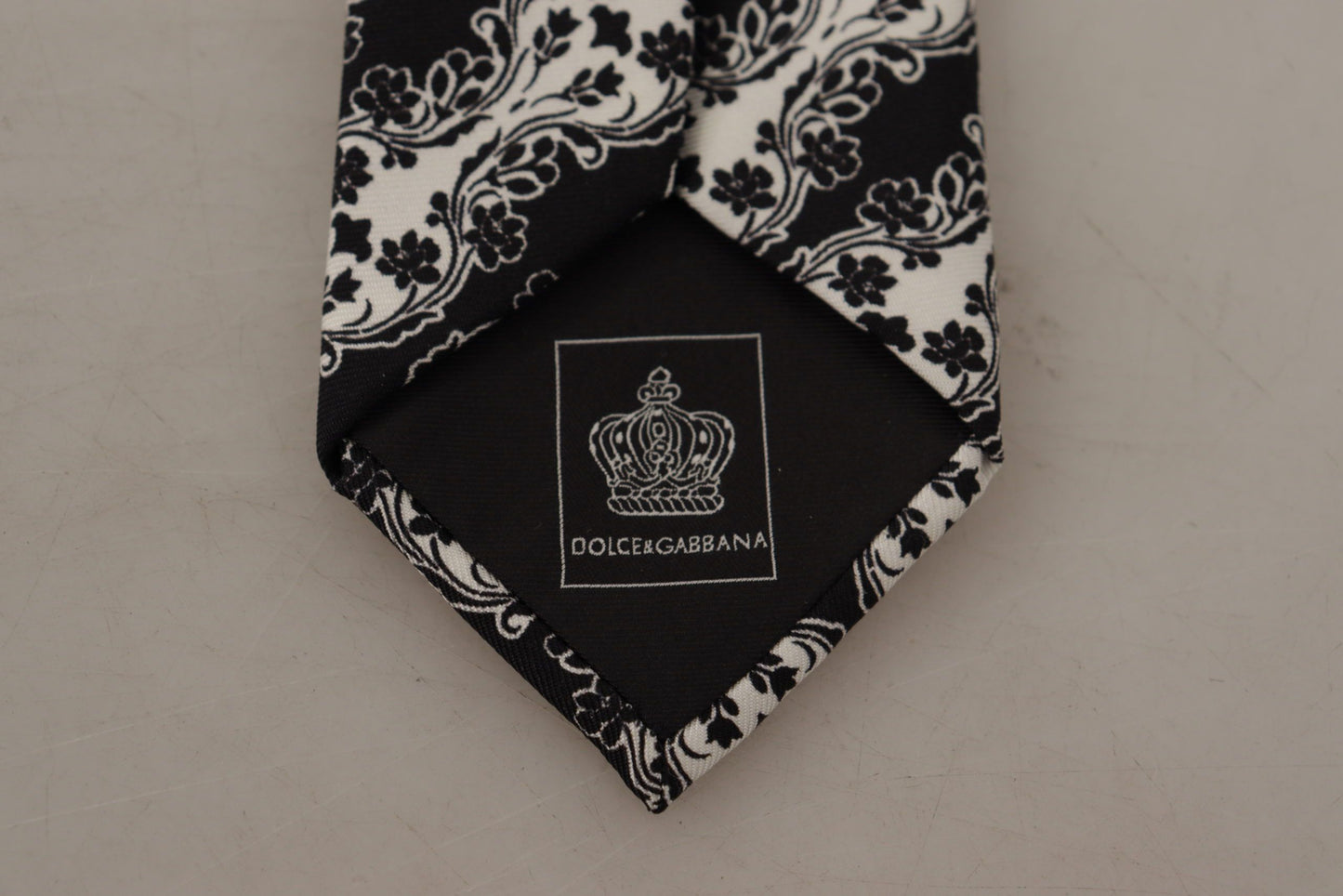 Dolce &amp; Gabbana Elegant blomsterprint silkesløjfe