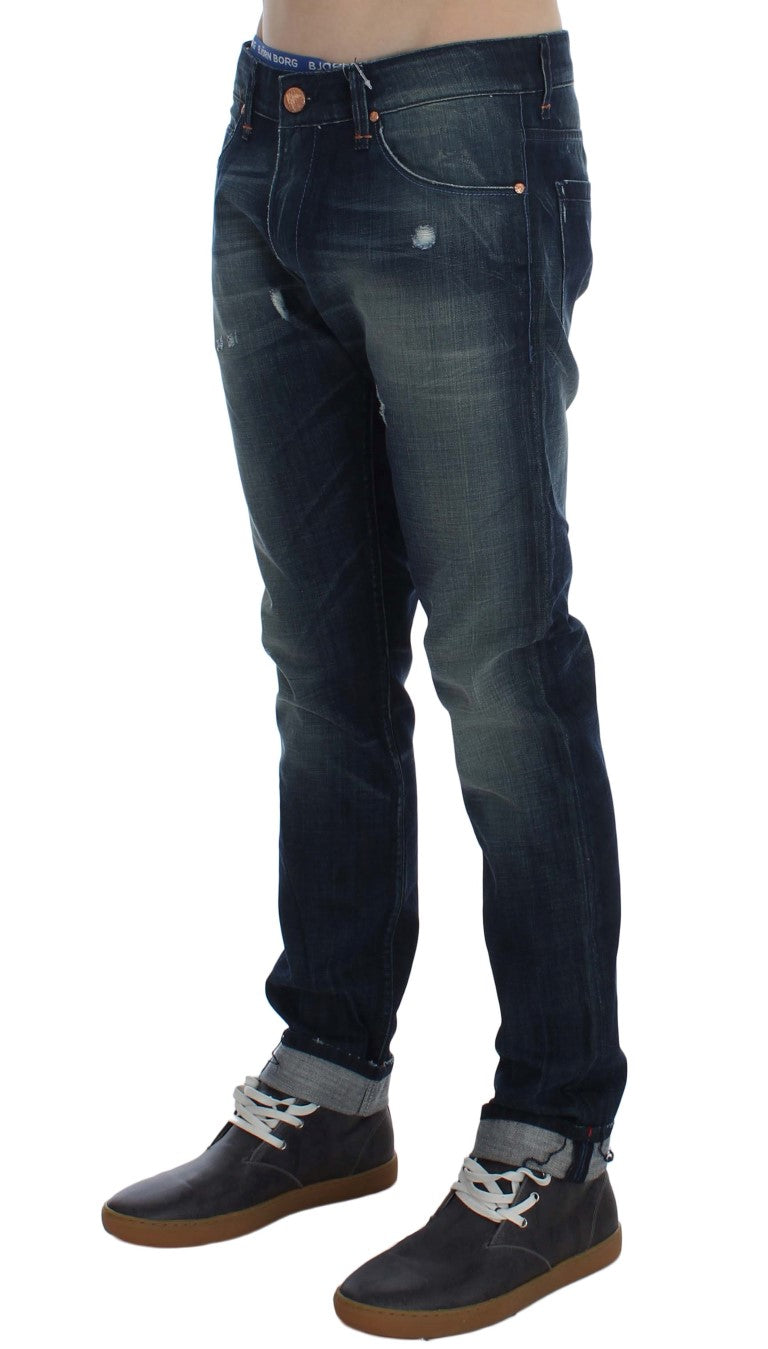 Acht Sleek Slim Fit italienske denim jeans