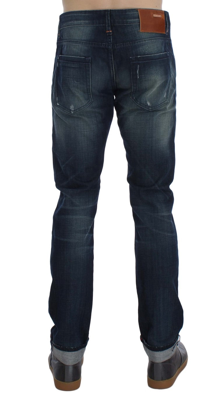 Acht Sleek Slim Fit italienske denim jeans