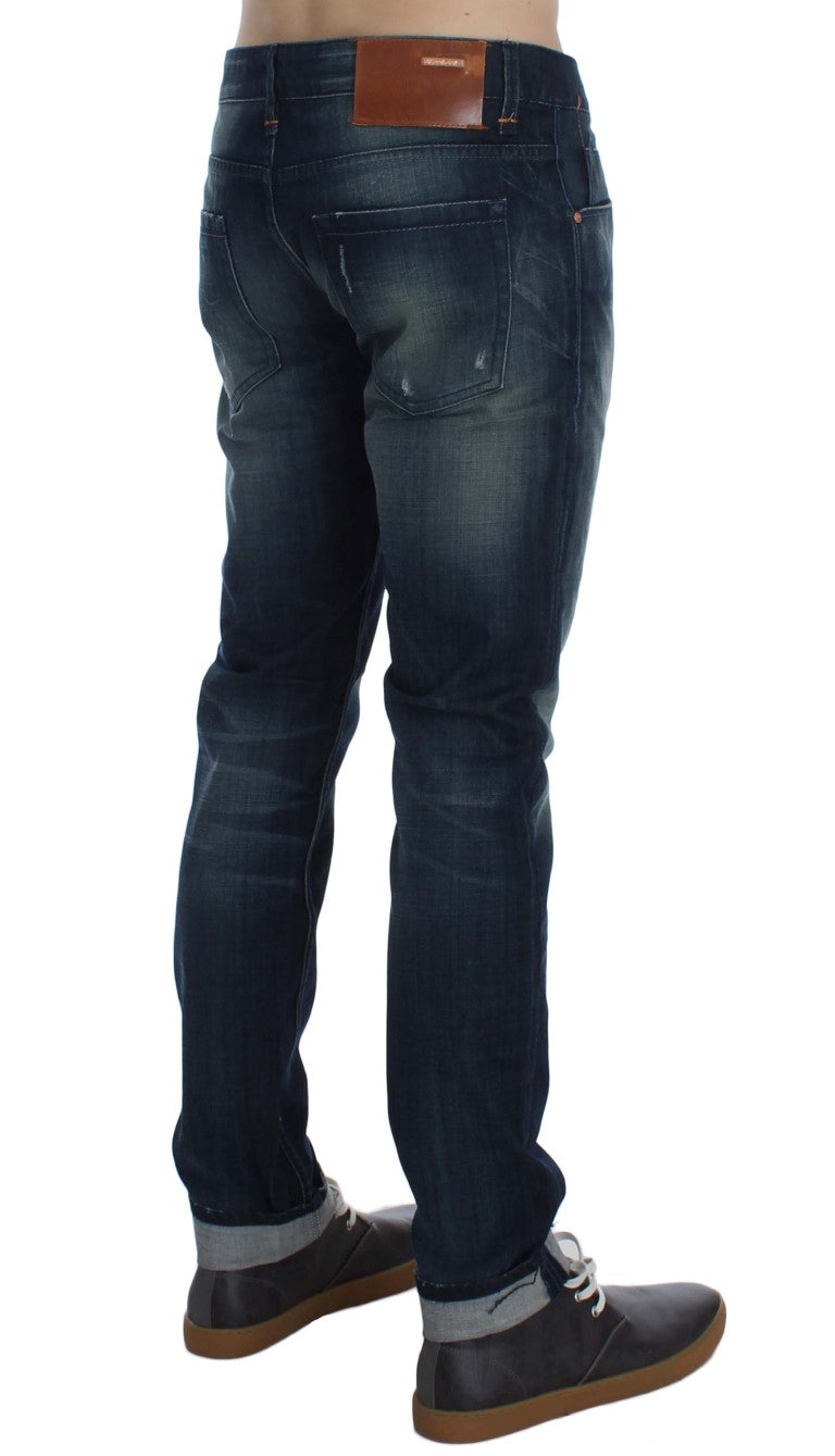 Acht Sleek Slim Fit italienske denim jeans