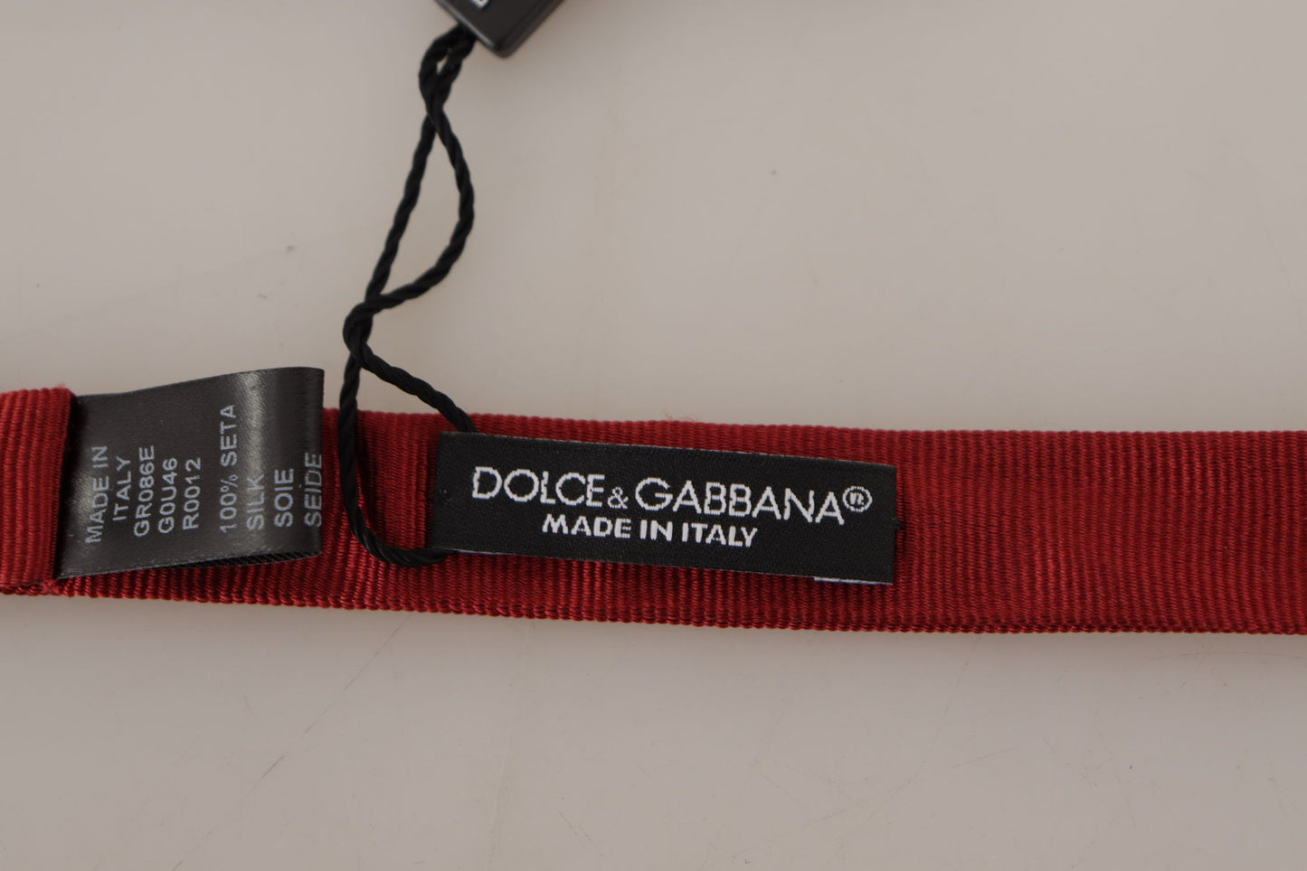 Dolce &amp; Gabbana elegant rød silkesløjfe