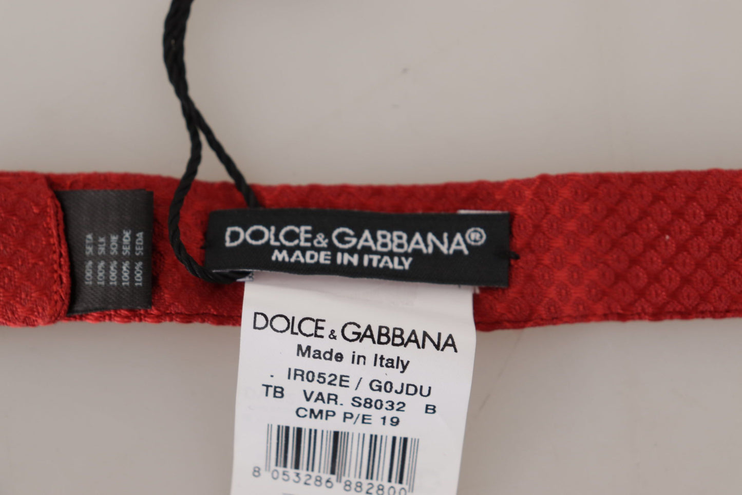 Dolce &amp; Gabbana elegant rød silkesløjfe