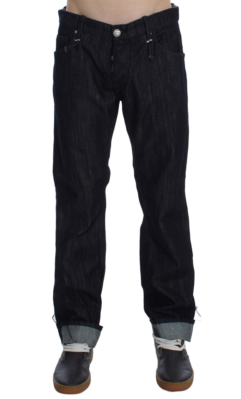 Acht Elegant Straight Fit blå herrejeans